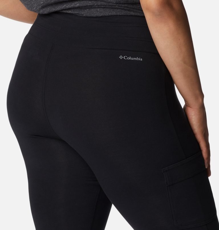 Women's Columbia Trek Leggings Black | Plus Size CA-U8A31